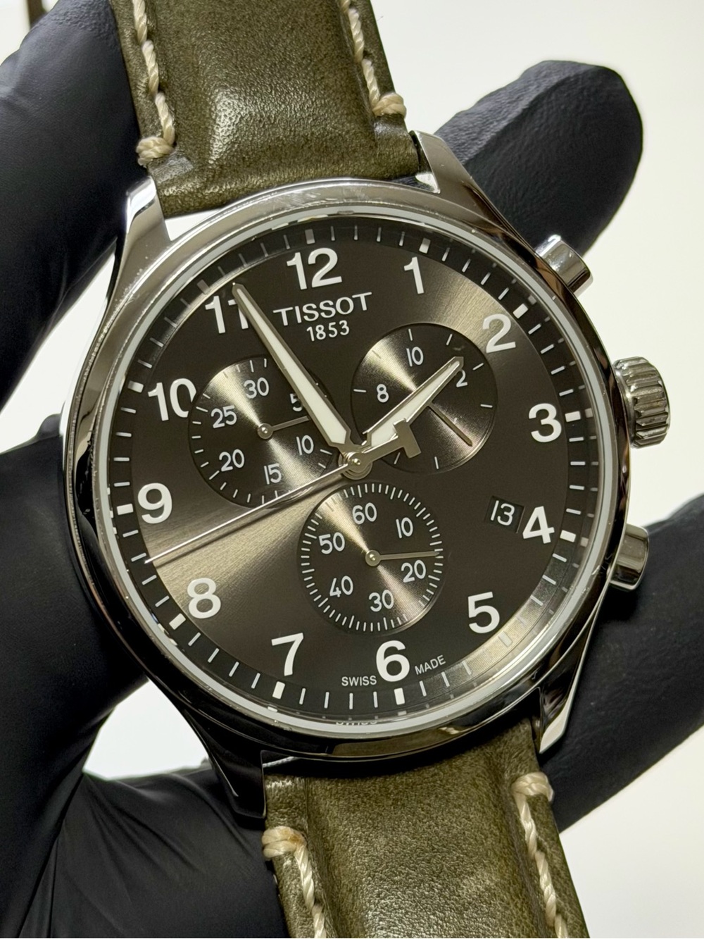 Tissot Chrono XL T116617A Chronograph Date Silver SS Menโs 45mm Swiss-Made Watch